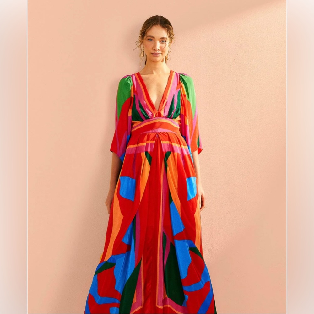 FARM Rio Multicolor Midi Dress - Picture 4 of 9